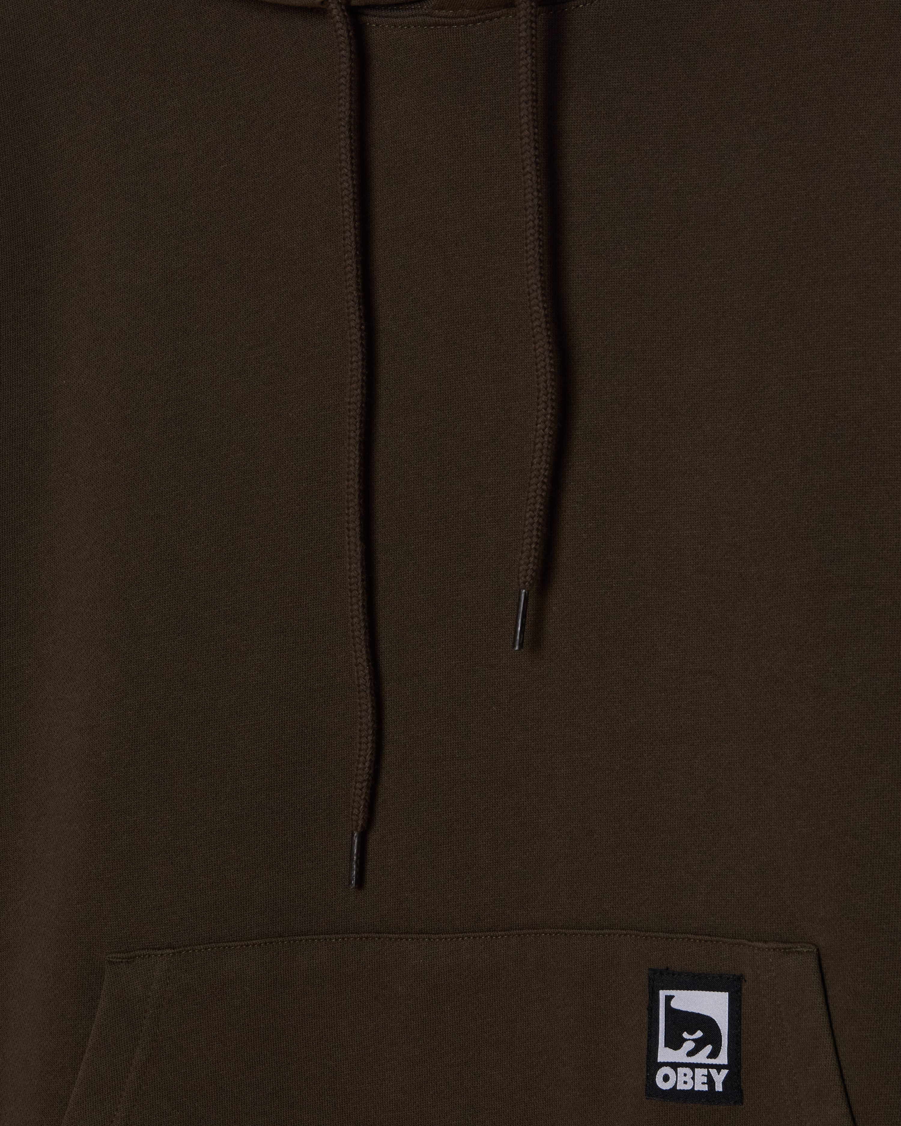 Obey Post Hood Dusty Black Olive Herren Hoodie braun